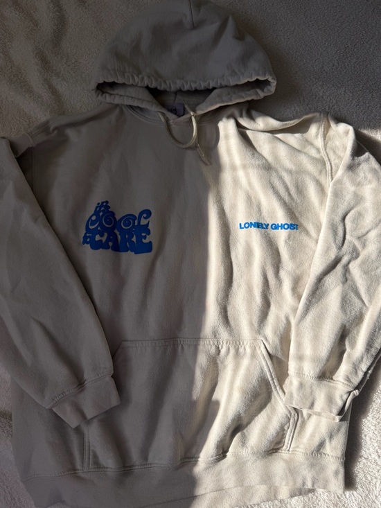 LONELY GHOST Other - Lonely ghost “it’s cool to care hoodie” size large